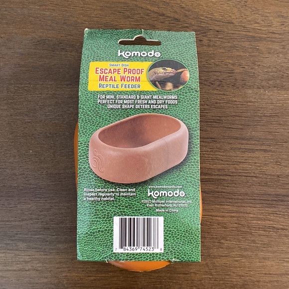 Komodo Smart Dish Escape Proof Meal Worm Reptile - Picture 2 of 2